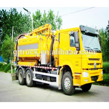 2018 nouveau modèle Howo Camion d&#39;aspiration des eaux usées / howo aspirateur camion / pompe d&#39;aspiration camion / camion d&#39;égout / d&#39;égout aspiration camion